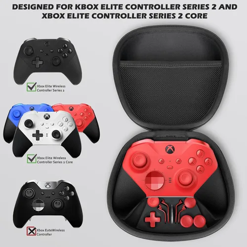 Vista 3 de Component Pack for Xbox Elite Wireless Controller Series 2 ,Includes 1 Carrying Case 1 Controller power cord 1 Dock, 4 Paddles, 2 DPads,6