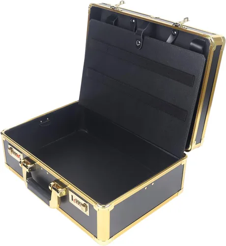 Vista 6 de Gran peluquero salón de belleza kits de herramientas almacenamiento viaje viaje bolsa de viaje peluquero herramientas con cerradura de combinación