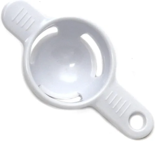 Vista 3 de Chef Craft Básico plástico cortador de huevos, 4 pulgadas de longitud 8 alambres de acero inoxidable, blanco