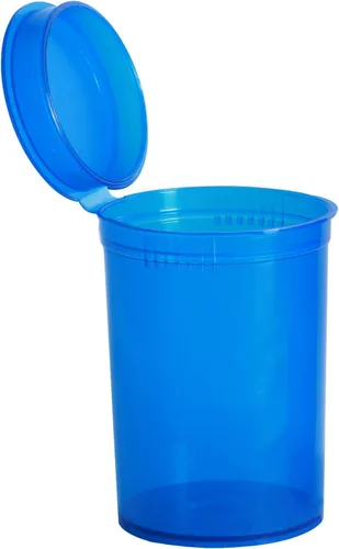 Vista 6 de 12 frascos vacíos de plástico con receta, botellas herméticas impermeables para píldoras para juntas con tapas emergentes, recipiente