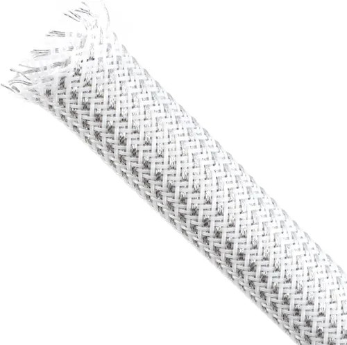 Vista 9 de Funda de cable trenzada, funda de cable trenzada expandible de PET, gestión de cables de malla flexible para audio, video y otros dispositivos