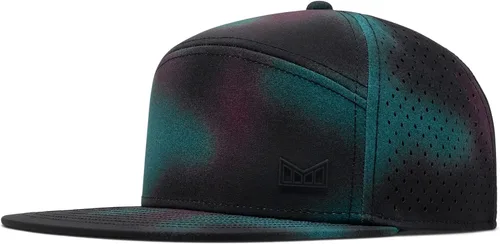 Vista 10 de melin Trenches Icon Hydro, Gorra Snapback de Rendimiento, Gorras de Visera Plana Resistente al Agua para Hombres y Mujeres, para Golf, Correr o Negro