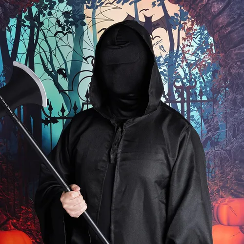 Vista 6 de Zentai - Máscara de capucha de cobertura completa de elastano, máscara de ojos abiertos y boca elástica transpirable para Halloween, cosplay