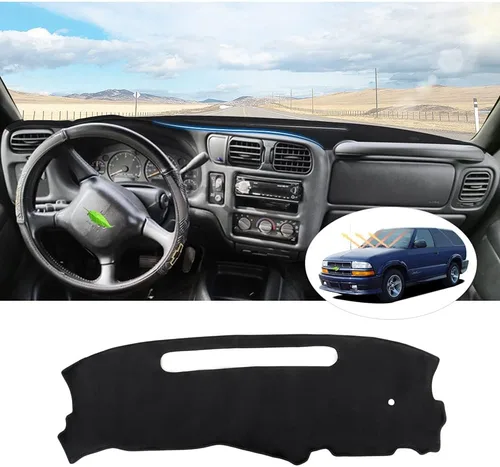 Vista 54 de CARTIST Cubierta negra para salpicadero para Toyota Solara 2004-2008, antideslizante, antirreflejo, protección UV, tapete interior de primera calidad