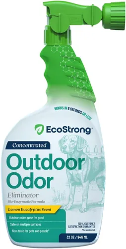 Vista 12 de Eliminador de Olor Exterior Limpiador de Orina de Perro al Aire Libre con Enzimas – Potente Desodorizador de Olor a Mascota, Gato, Animal