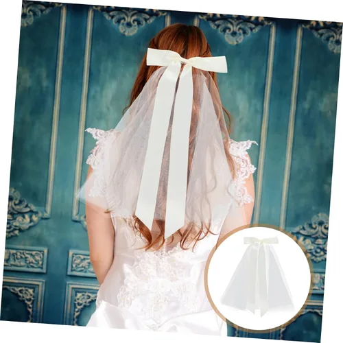 Vista 5 de Beavorty 2pcs Bridal Veil Bride Headpieces for Wedding Head Piece for Wedding Bride Bridal Accessories Travel