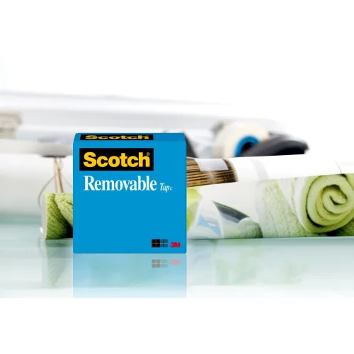 Vista 5 de Scotch - Rollos de cinta adhesiva extraíble, 3/4 pulg. x 3,292 cm, 2 cajas/paquete, cinta
