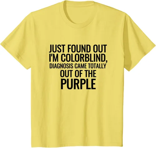 Vista 47 de Camiseta divertida de broma de daltonismo con diagnóstico humorístico