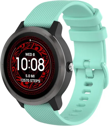 Vista 9 de Correa de reloj diseñada para Coros APEX de 1.654 in/PACE 2, correa ajustable de liberación rápida, bandas de silicona transpirable, pulseras