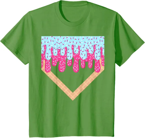 Vista 62 de Baseball Drip Boys Home Plate Ice Cream Sport Players & Fans Camiseta