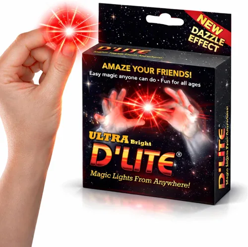 Vista 7 de D'lite Juego de trucos de iluminación de pulgar mágico, 2 dedos mágicos originales increíbles y ultra brillantes, trucos de magia de primer plano