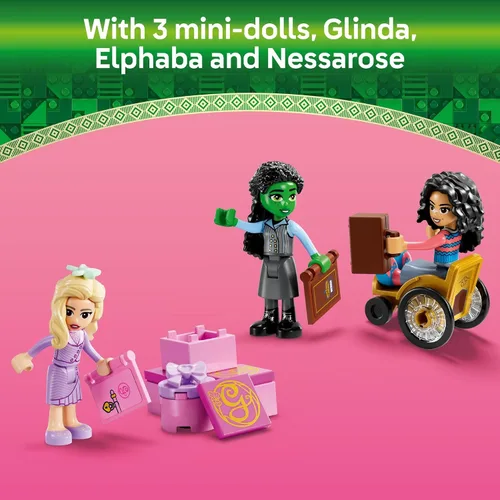 Vista 4 de LEGO Glinda la Malvada, Elphaba y Nessarose en el Edificio de la Universidad de Shiz Juguetes - Regalos para Cumpleaños - Juguetes de El Brujo