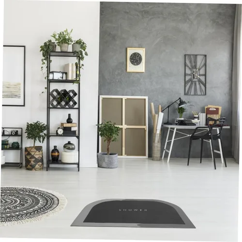 Vista 5 de Absorbent Non Slip Floor Mat for Bathroom and Entryway Super Absorbent Carpet Lightweight and Easy to Use Quick Drying for Living and Bedroom Grey