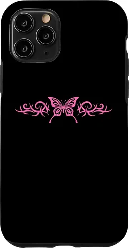 Vista 29 de Pink Butterfly Tattoo Harajuku Grunge Egirl y2k Aesthetic Case for iPhone 17