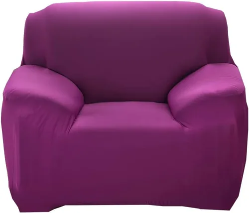 Vista 30 de Funda elástica lisa para sofá, funda elástica y ajustada de color sólido para sala de estar, silla, funda de sofá esquinero en forma de L que Beige