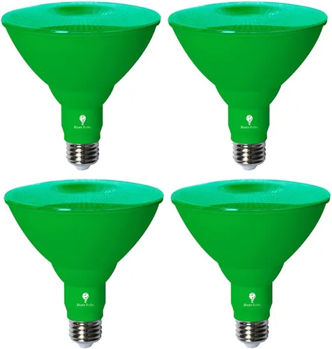 Vista 14 de Bluex Bulbs Paquete de 2 bombillas de luz LED BlueX Par38 de inundación color rojo - 18W (equivalente a 120 vatios) - Clasificación de humedad