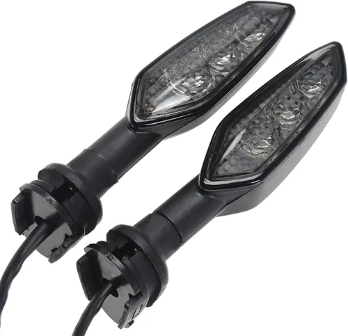 Vista 9 de Indicadores de motocicleta compatibles con Yamaha YZF-R6 2008-2016 LED luz de marcha delantera ahumada