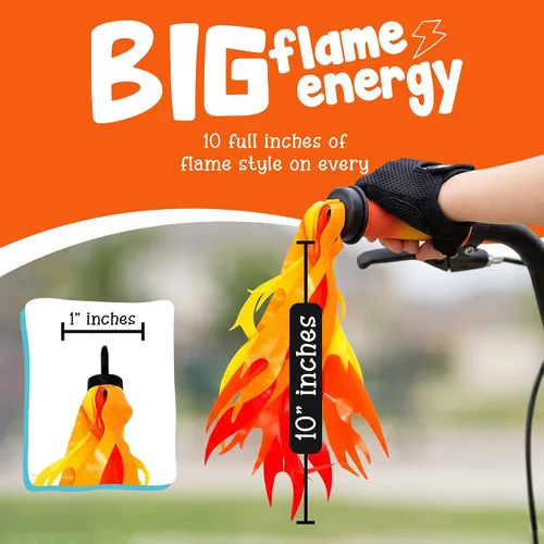 Vista 4 de Iconikal Streamers de llama para manillar de bicicleta o scooter, bicicleta infantil de 10 pulgadas, fácil de instalar