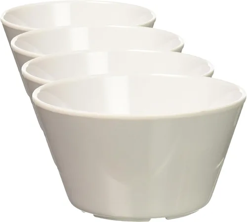 Vista 2 de Winco MMB-8W - Vaso de melamina para caldo, 8 onzas, blanco, mediano (paquete de 12)