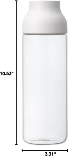 Vista 12 de Kinto 22971 - Jarra de agua con cápsula, jarra y botella de agua fría, 33.8 onzas líquidas (1 litro), color blanco