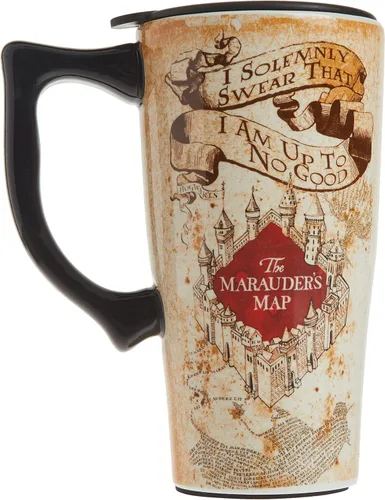 Vista 2 de Spoontiques Harry Potter - Taza de cerámica con frase de juramento solemne para viajes