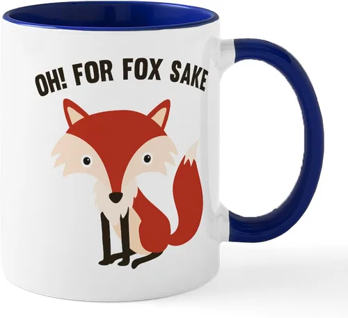 Vista 14 de CafePress Taza de café de cerámica For Fox Sake de 11 oz (11.0 fl oz)