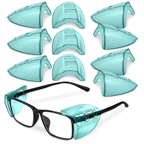 Vista 18 de BURIUS Protectores laterales de seguridad para lentes con clip – Se ajustan al 98% de las gafas Protecciones ligeras de laboratorio