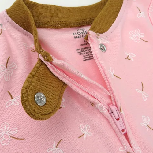 Vista 4 de HonestBaby Body de algodón orgánico de 8 piezas unisex para bebé pantalón y pijama