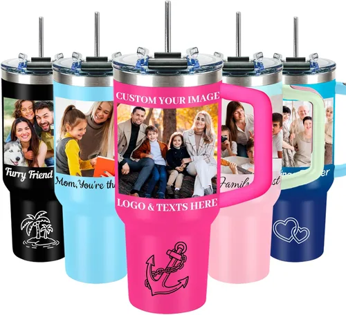 Vista 10 de Personalized 18oz Kids Water Bottle with Engraved Name Text Back to School Custom Stainless Steel Insulated Water Bottle for School, Personalized