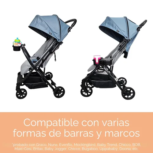 Vista 5 de liuliuby Accesorio universal para bandeja de refrigerios para cochecito Accesorio para portavasos de cochecito, bandeja universal para bocadillos