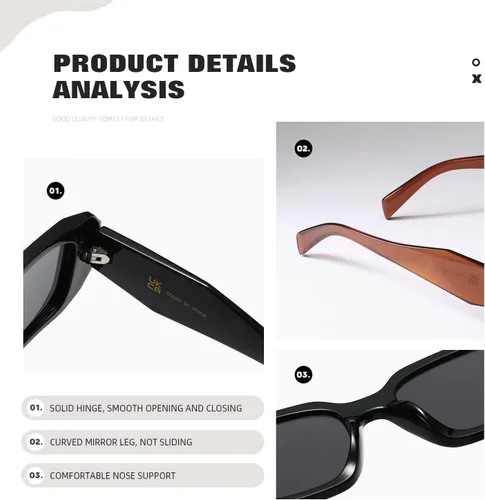 Vista 7 de Y2k - Gafas de sol cuadradas para mujer y hombre, diseño de moda, estilo retro, a la moda, con protección UV