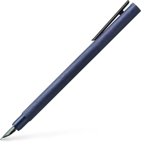 Vista 6 de Faber-Castell NEO Slim - Pluma estilográfica, aluminio plomizo, tamaño mediano