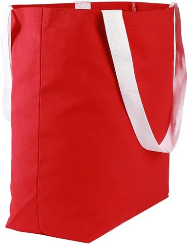 Vista 10 de Durable 100% algodón 12oz lona resistente extra grande bolsa de comestibles bolsa de playa bolsa de compras bolsa multiusos