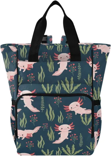 Vista 27 de Emelivor Bolsa de pañales con diseño de panal de abejas, con bolsillos aislados, bolsa organizadora de pañales para niños y niñas, unisex