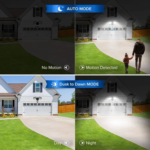 Vista 5 de SANSI - Luz LED de seguridad con sensor de movimiento