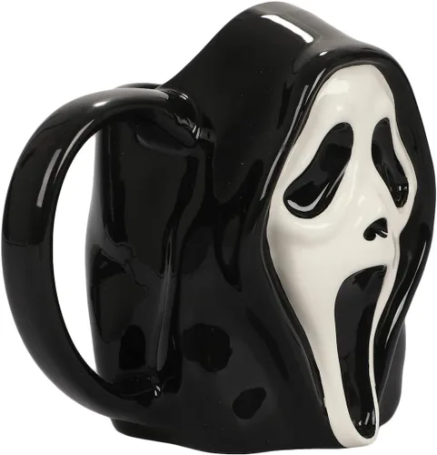 Vista 3 de Bioworld Taza de cerámica esculpida Ghost Face de 16 onzas