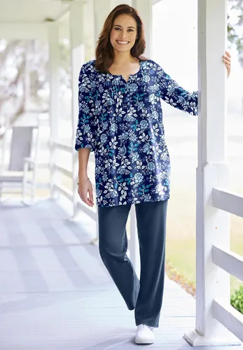 Vista 4 de Woman Within 7-day Pantalón de punto recto para mujer, talla Plus y petite
