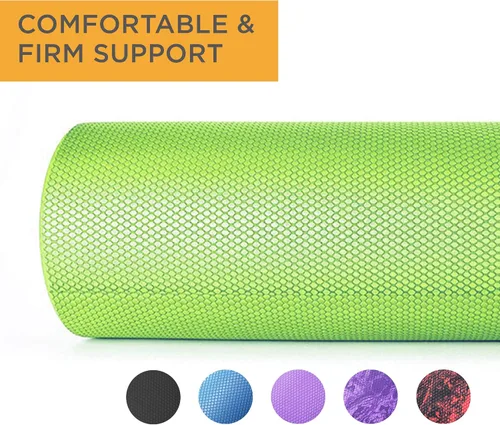 Vista 9 de Maximo Fitness Foam Roller - High Density Exercise Roller for Trigger Point Self Massage, Muscle and Back Roller for Fitness, Physical Therapy, Yoga