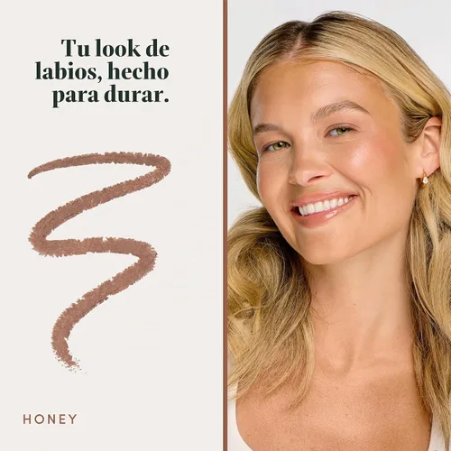 Vista 5 de Ravie Beauty - Lápiz delineador de labios suave de larga duración Miel (Beige neutro)