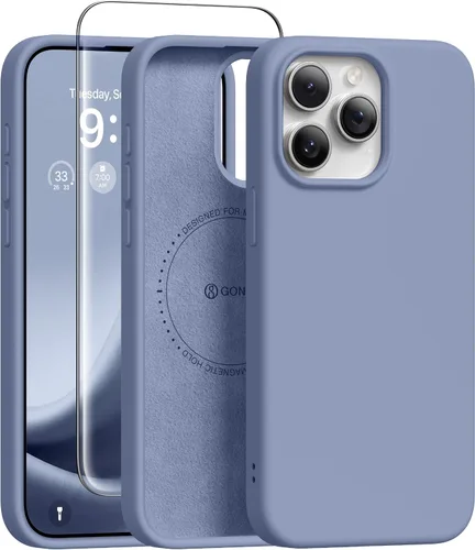 Vista 239 de GONEZ Funda magnética para iPhone 12 Case / 12 Pro Case, compatible con MagSafe, [protector de pantalla + protector de lente de cámara], funda