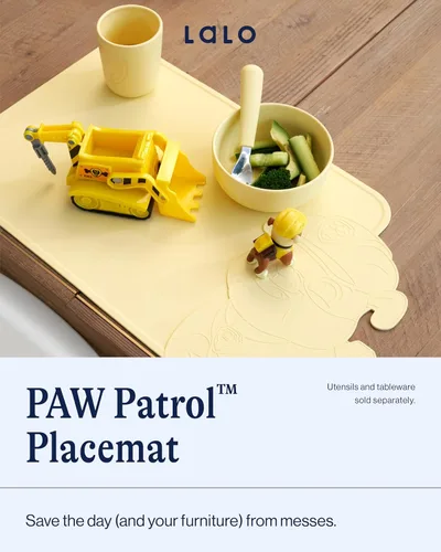 Vista 2 de Lalo PAW Patrol - Mantel individual de silicona para niños pequeños y bebés, mantel individual antideslizante para restaurantes y mesas de comedor