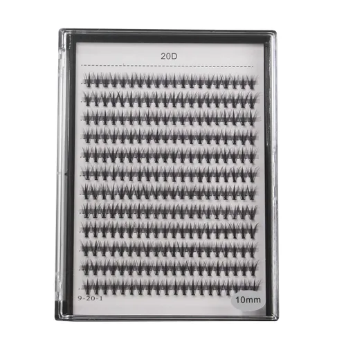 Vista 9 de Bodermincer 1 caja de gran capacidad, 240 paquetes de extensiones de pestañas de 8-10-12-0.551-0.630 in mixtas 20D/30D/40D/60D/80D/100D, pestañas