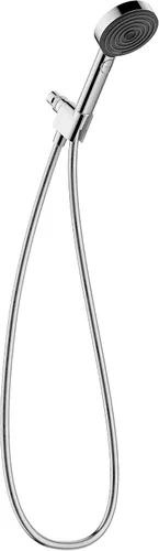 Vista 17 de hansgrohe Pulsify S Ducha de mano de 12 pulgadas con 1 chorro, barra deslizante y manguera PowderRain, Lluvia Intensa, Masaje Pulsante en níquel