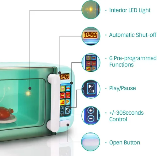 Vista 3 de My First - Juego de luces y sonidos para microondas diseñado para niños a partir de 3 años, multicolor
