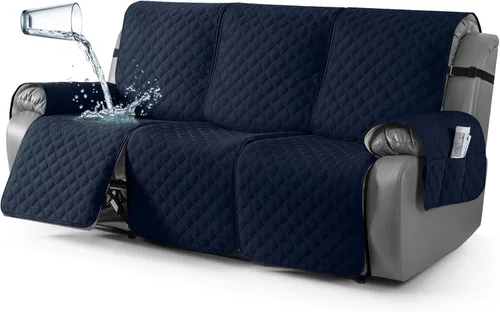 Vista 41 de TAOCOCO - Funda antideslizante para silla reclinable, funda para sofá, funda para silla reclinable pequeña con correas elásticas, protector