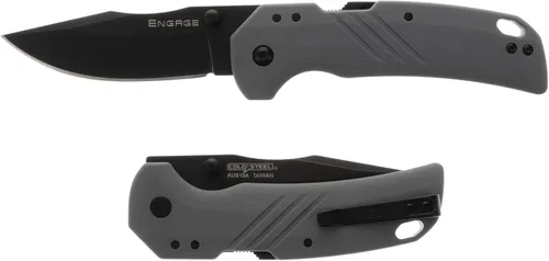 Vista 2 de COLD STEEL Engage AUS10A - Cuchillo plegable táctico con mango de 4.25 pulgadas con cierre Atlas de 3 pulgadas
