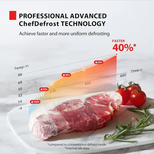 Vista 4 de TOSHIBA Horno microondas pequeño con 11 niveles de potencia, ChefDefrost, sonido de encendido/apagado y modo Eco, 0.7 pies cúbicos / 700 W