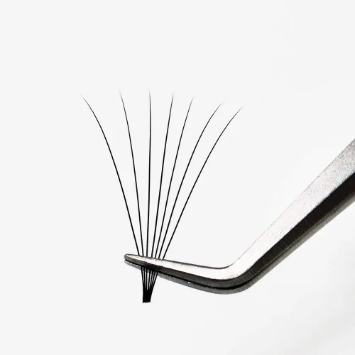 Vista 74 de QUEWEL Extensiones de Pestañas Prehechas en Ventilador, Extensiones de Pestañas Prehechas 3D de 0.07mm de Grosor, Rizado C, 8mm de Volumen