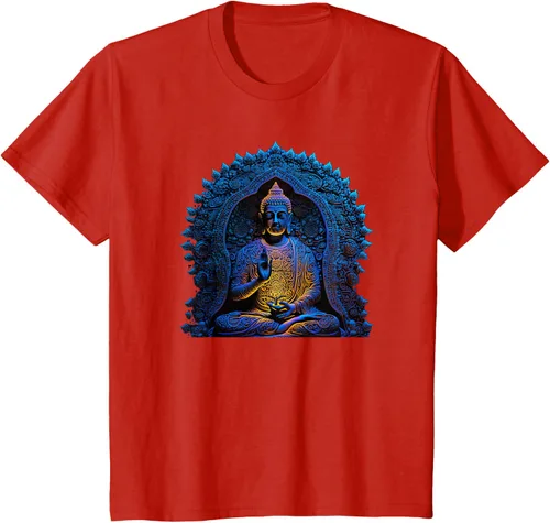 Vista 56 de Estatua de Buda Yoga Budismo Zen Buddhism Meditation T-Shirt Negro