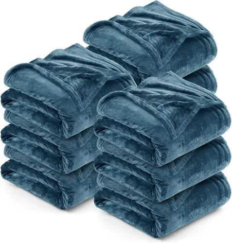 Vista 93 de Utopia Bedding - Manta de vellón de lujo, mullida, antiestática; manta de suave microfibra de 8.8 oz/yd² (300 g/m²) para sofá y cama; tamaño Gris